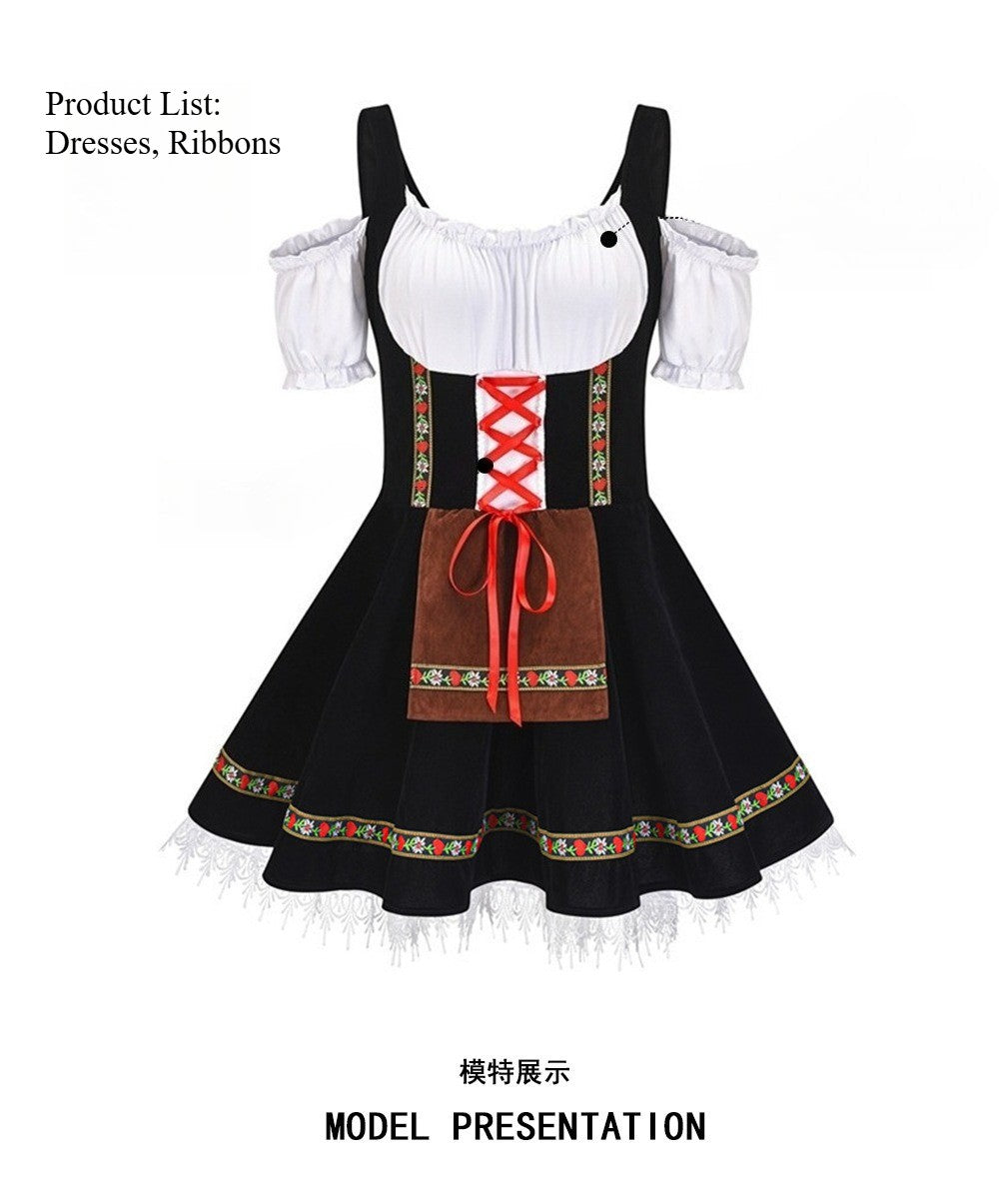 Halloween Party Costumes Makeup Dance Cosplay Clothing Stage Performance Costume Beer Girl Dresses