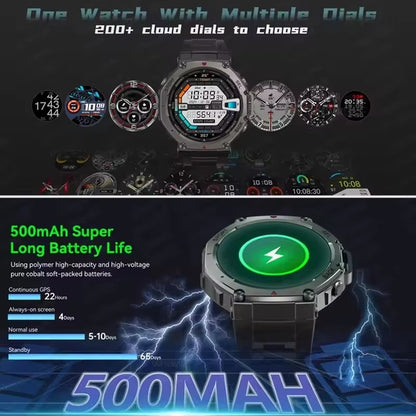 T-Rex 3 Ultra GPS Smart Watch 5 ATM à Prova D'água GNSS Dual-Band Bússola Integrada Smartwatch Militar Esportivo Masculino 2025 Novo para Xiaomi
