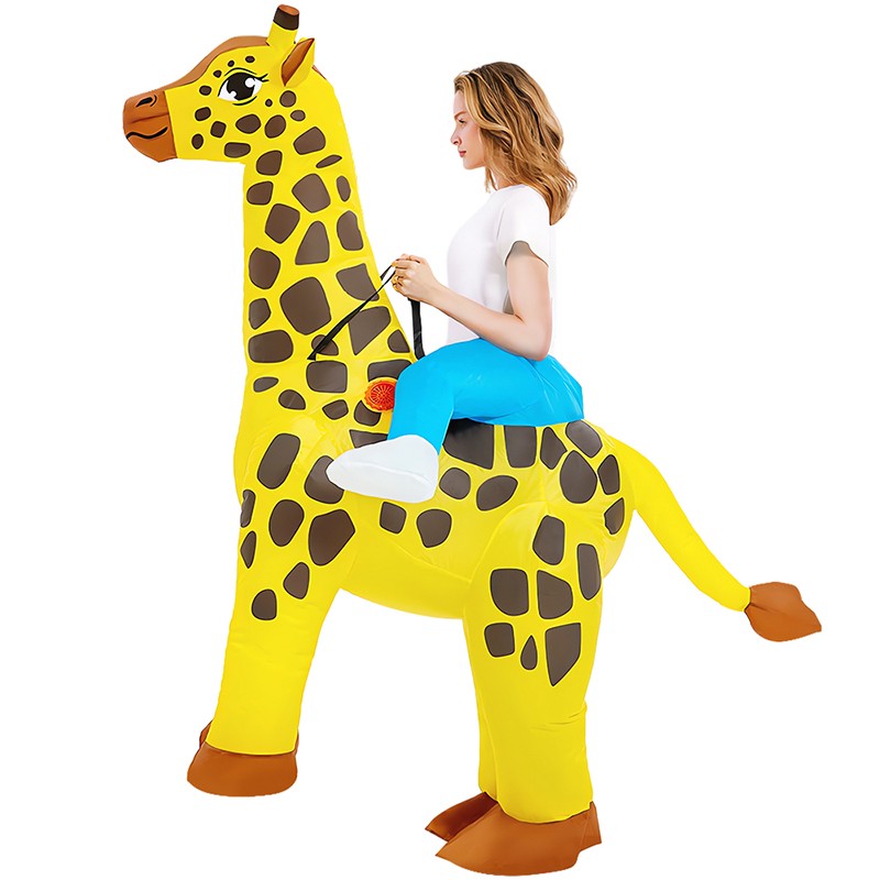 New Riding Animal Inflatable Costume Anime Suits Dress Mascot Purim Halloween Christmas Party Cosplay Costumes for Adult