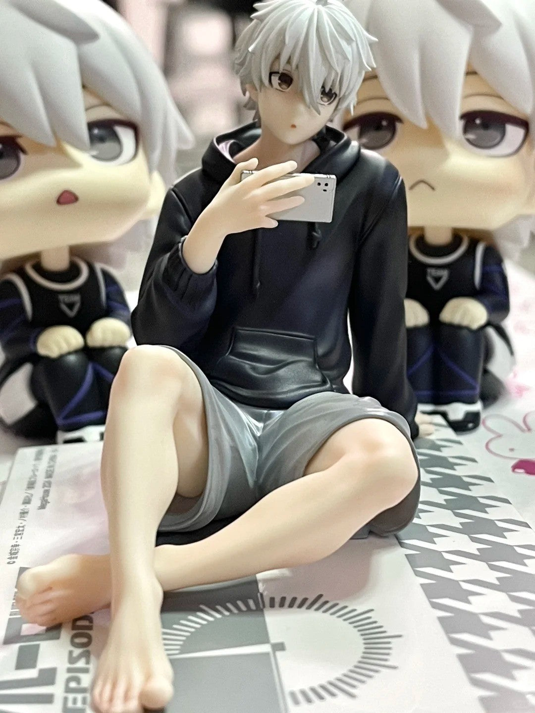 BLUE LOCK Bonecos de Ação Nagi Seishiro Figura de Anime Sentado Estatueta de PVC Modelo Colecionável Brinquedos de Boneca para Crianças Presentes