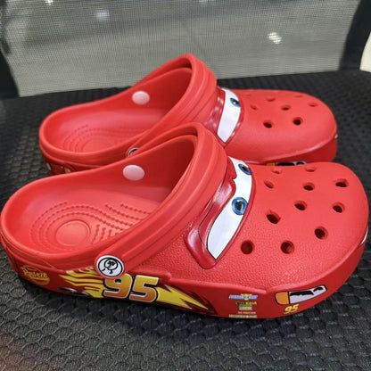 Chinelo Sólido de Desenho Animado Hot Anime Disney McQueens Pixar Impermeável Sandálias Casuais Respiráveis Sapatos Eva com Tira no Tornozelo Presentes