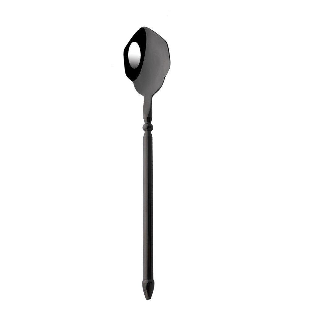 Conjunto de Talheres em Aço Inox 304 Preto Espelhado Conjunto de Talheres Faca de Bife Garfo Colher para Lava-louças