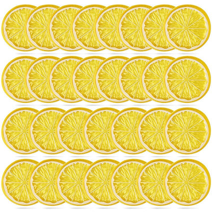5pcs 2inch Artificial Lemon Orange Festive Party Supplies Fake Fruits Christmas Halloween Home Decoration Food Phography Props
