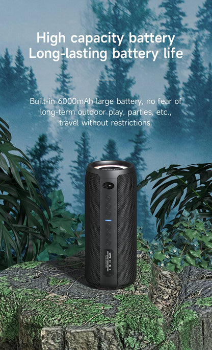 Zealot-S51Pro High-power Bluetooth Speaker 40W 3D Stereo Bass Bluetooth Speaker Portable IPX5 Waterproof Suitable TWS Boom Box