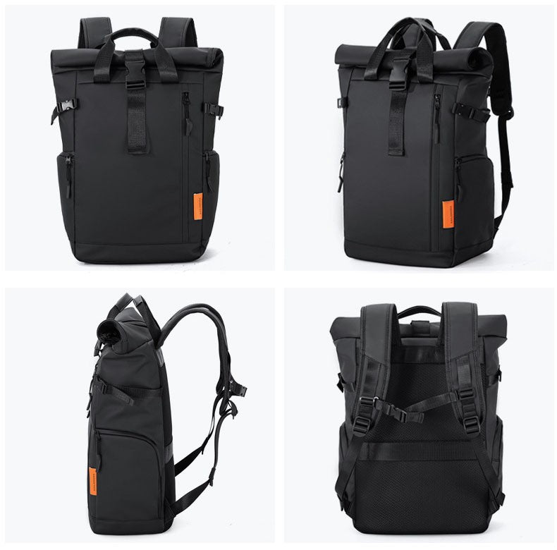 Mochila Masculina para Viagem, Notebook de 15,6 polegadas, Impermeável, para Acampamento, Caminhada, Escola, Faculdade e Negócios