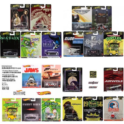 Coleção Hot Wheels HXD63 Pop Culture Original Séries Stranger Things Godzilla Batman Jaws Matrix Carros de Coleção Presentes