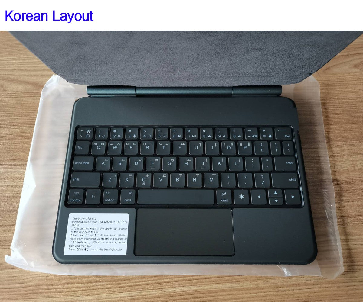 Capa Smart Magnetic Book Folio Magic Keyboard para iPad 11ª 10ª Geração 2025 iPad A16 11ª 11" A3354 A3355 A3356 A2696