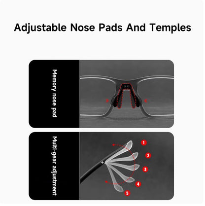 Sports Bifocal Reading Glasses Man Photochromic Anti-blue Light +1.0 To +4.0 TR90 Frame Eyeglasses High Quality Eyewear Readers