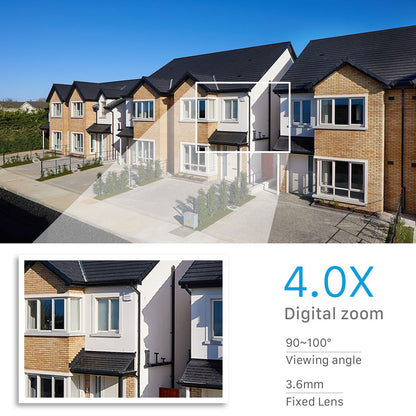 Ycc365 Plus 1080P PTZ Wifi IP Camera Outdoor 4X Digital Zoom AI Human Detect Wireless Camera Audio Security CCTV Wifi Monitor