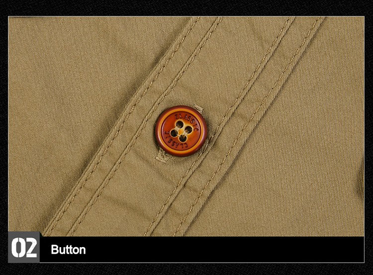 New Men's Casual Shirts Short Sleeve Pure Cotton Shirt Male Solid Oversized Military Cargo Shirts Men Clothing Shirt 5XL A2F168