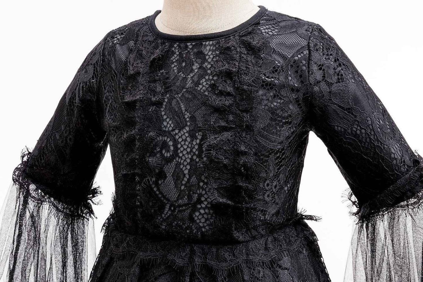 Halloween Costume Cartoon Maleficent Cosplay Dress Fancy Witch Disguise Robe Carnival Devil Queen Dot Tulle Frock