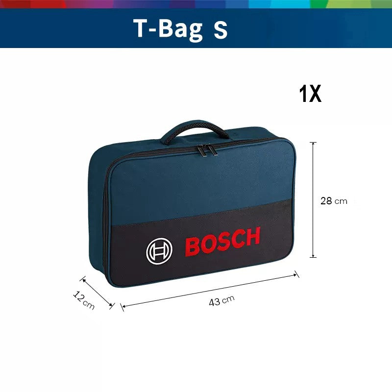 Bolsa de Ferramentas Bosch T-Bag Mini/S Lona Impermeável Resistente ao Desgaste Portátil Eletricista Manutenção Especial Ferramentas Armazenamento Bolsa