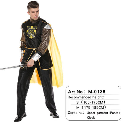 Adult Men's King Knight Suit Robe + Waist Cinching Cosplay / Stage Play / Photo Shoot / Martial Arts Themed Party