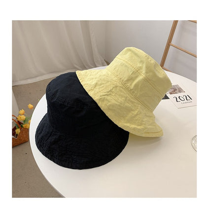 Korean style Hat Women's Summer Face Slimming Sunshade Hat Casual Cotton bucket Cap ????? ?? ?????? ???????