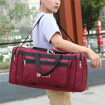 Portable long-distance Men Women Travel Bag Business Trips Boarding Solid Color Large Capacity Toiletries Luggage Bags