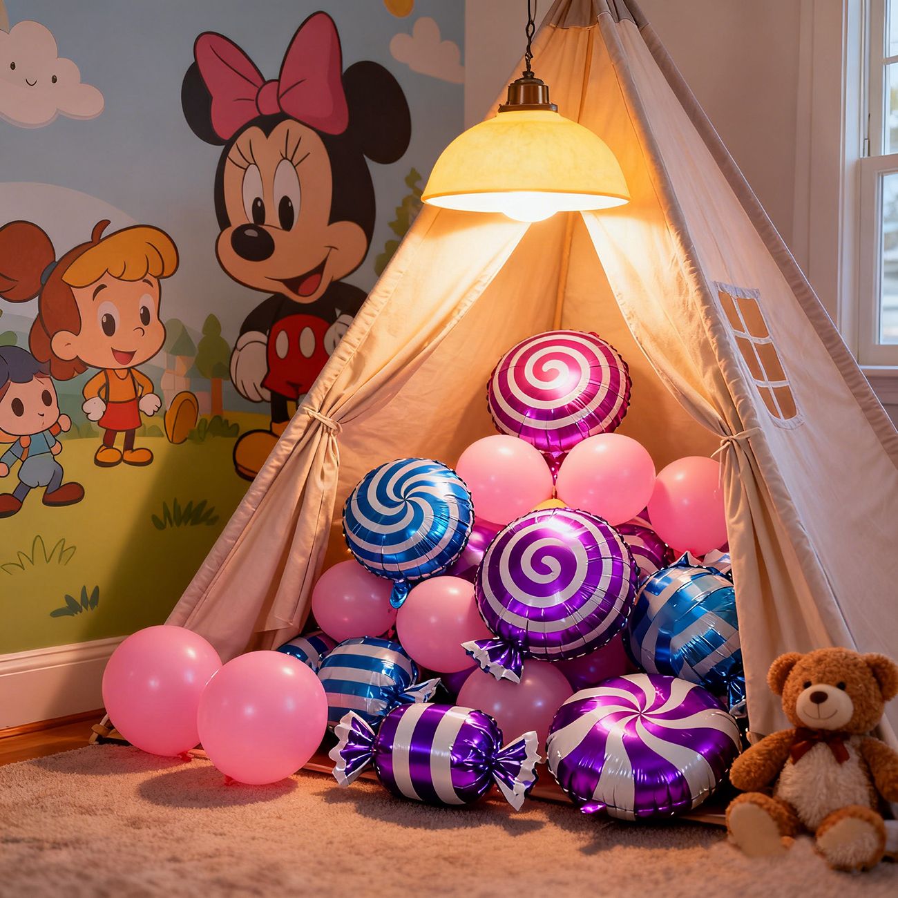 Candy Foil Balloon Set Birthday Party Candy-theme Decoration Birthday Banquet Carnival Event Baby Shower Arch Decoration