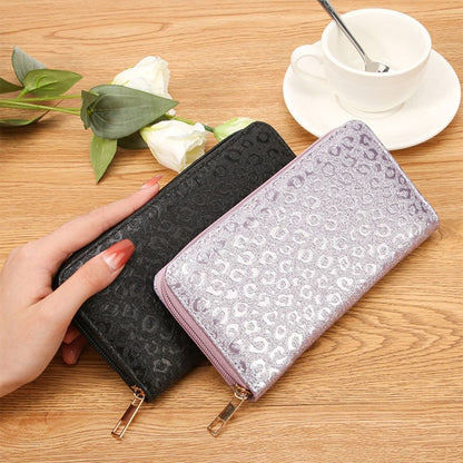 Fashion PU Leather Leather Women Wallets Glitter Pattern 6 Colors Coin Purse Large Capacity Clutch Bag Women