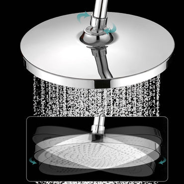 New 25CM Pressurized Ceiling Mounted Shower Head Supercharge Large Flow Top Spray ABS Thicken High Pressure Rainfall Shower Head