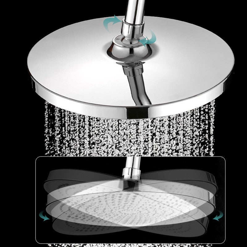 Novo Chuveiro de Teto Pressurizado de 25CM, Chuveiro de Teto de Grande Fluxo Supercharge ABS Grosso de Alta Pressão Tipo Chuva
