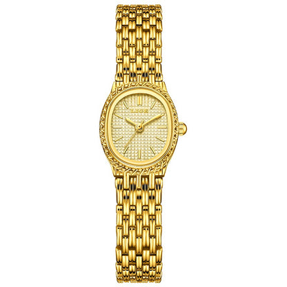 LIGE Golden Women Wristwatch Small Dial Ladies Gold Watch Bracelet Jewelry Quartz Lady Watch Compact Stylish Luxury Women Watch