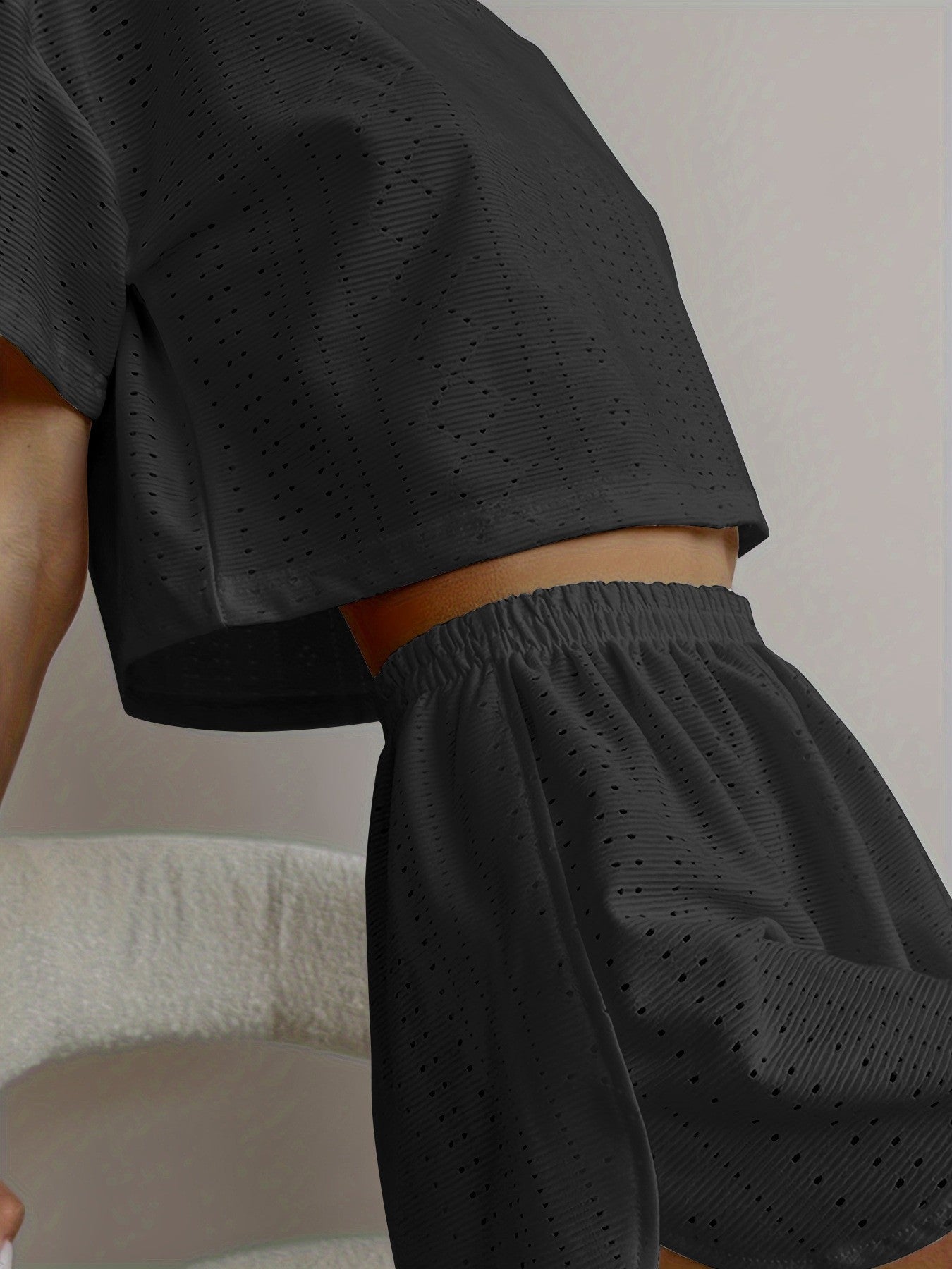 Solid Casual Pajamas For Women Two Pieces Sleepwear Women's Pajama Shorts Loungewear Sets Nightwear Female Home Suit Clothes