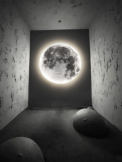 Moon Wall Lamp Living Room Background Wall Ceiling Lamp Art Bedroom Ceiling Lamp Imitating the Moon Surface Decorative Lamp