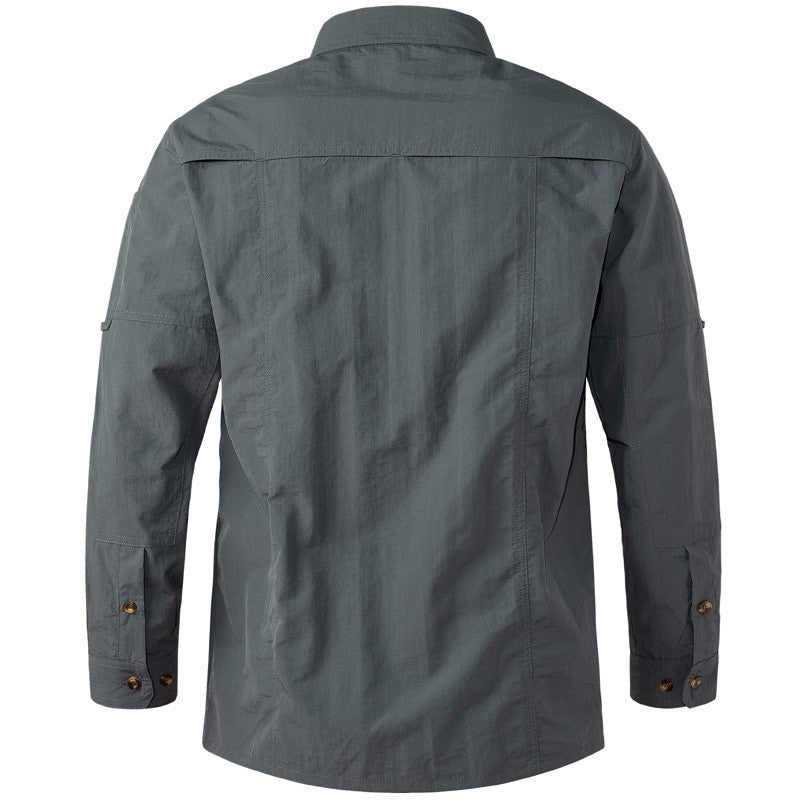 Hot Sale 6Xl Top Quality Tactical Shirts Men Outdoor Combat Multi Pocket Quick Dry Cargo Camping Long Sleeved Shirts