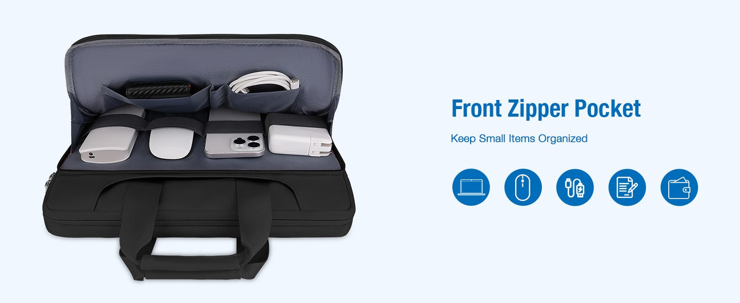 Laptop Briefcase Bag for 2025 MacBook Air Pro M5 M4 M3 M2 M1 13 13.3 14 15 15.6 16 inch HP Dell Lenovo Asus Notebook Sleeve Case