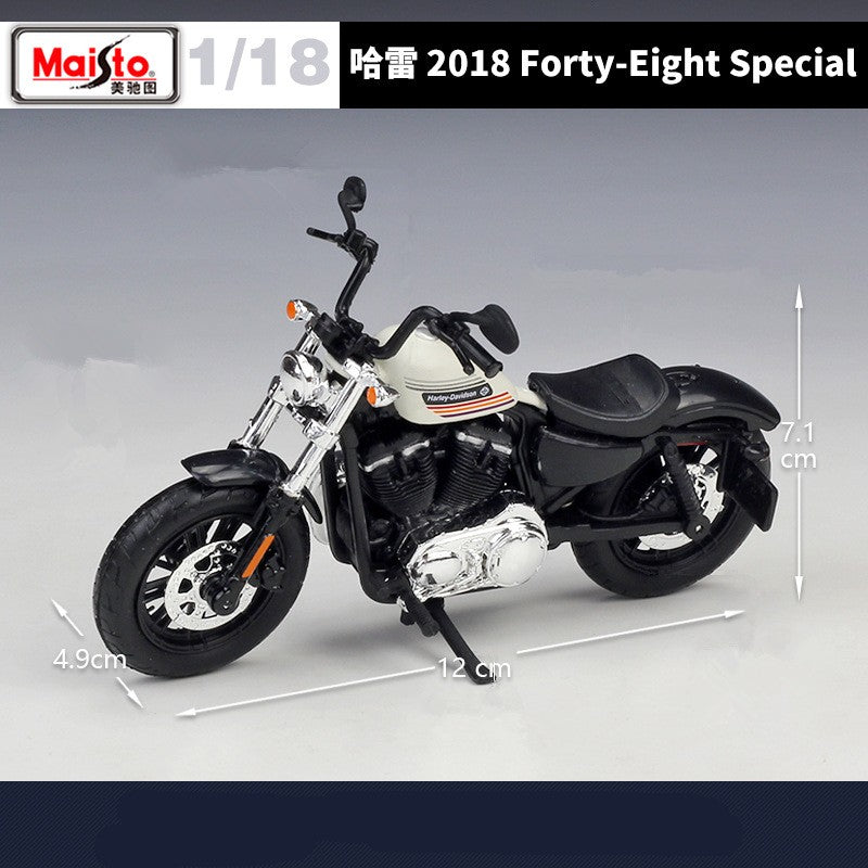 Maisto 1:18 Harley 2018 Forty-Eight Special Liga Racing Modelo de Moto de Rua Diecast Metal Modelo de Moto Esportiva Presente Infantil