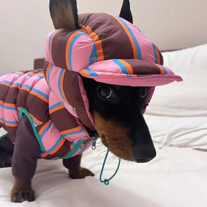 Casaco de Algodão Quente de Inverno Para Cães Pequenos e Médios Filhotes Bichon Teddy Colete Colorido Casaco Jaqueta Roupa de Natal Quente Para Animais de Estimação
