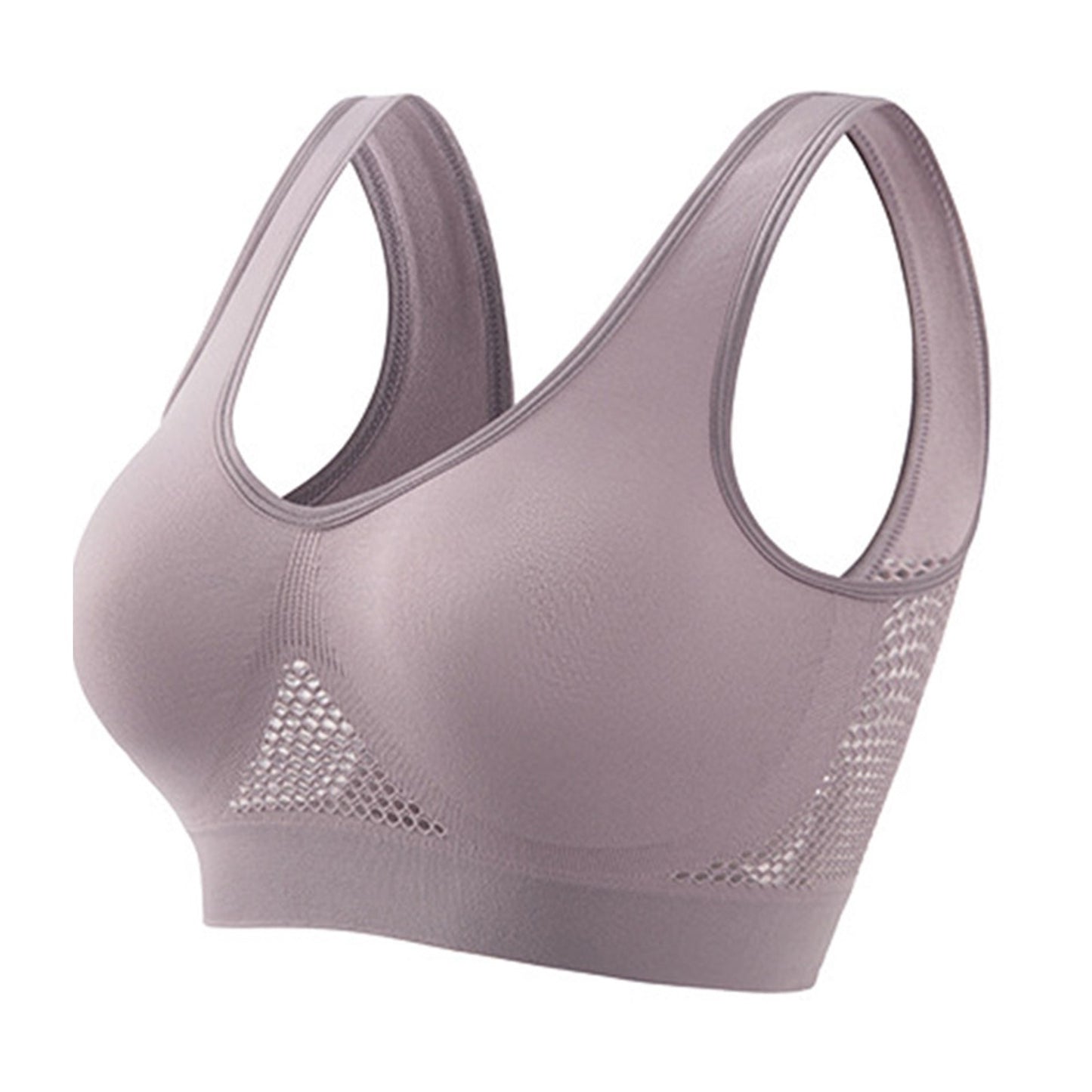 Seamless Mesh Women Sports Bras Fitness Gym Running Underwear Shockproof Bra Wireless 6XL Plus Size Crop Top Breathable Yoga Bra