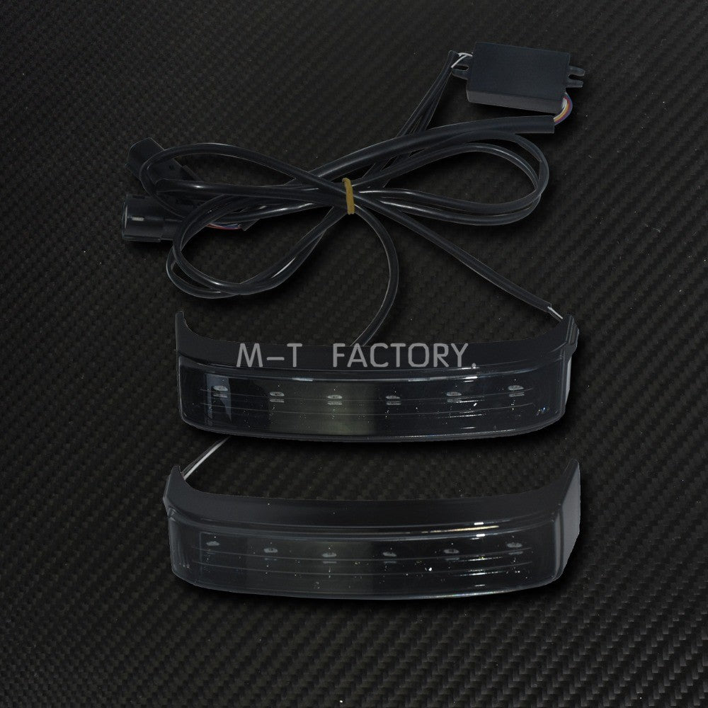 Luz de Seta de Motocicleta Luz de Freio Traseira Alforje Indicadores de Cauda para Harley Street Glide Road King CVO Limited FLHX 2014-2022
