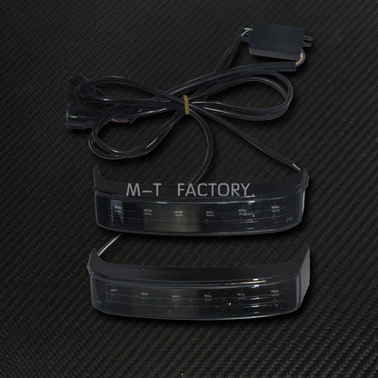 Luz de Seta de Motocicleta Luz de Freio Traseira Alforje Indicadores de Cauda para Harley Street Glide Road King CVO Limited FLHX 2014-2022