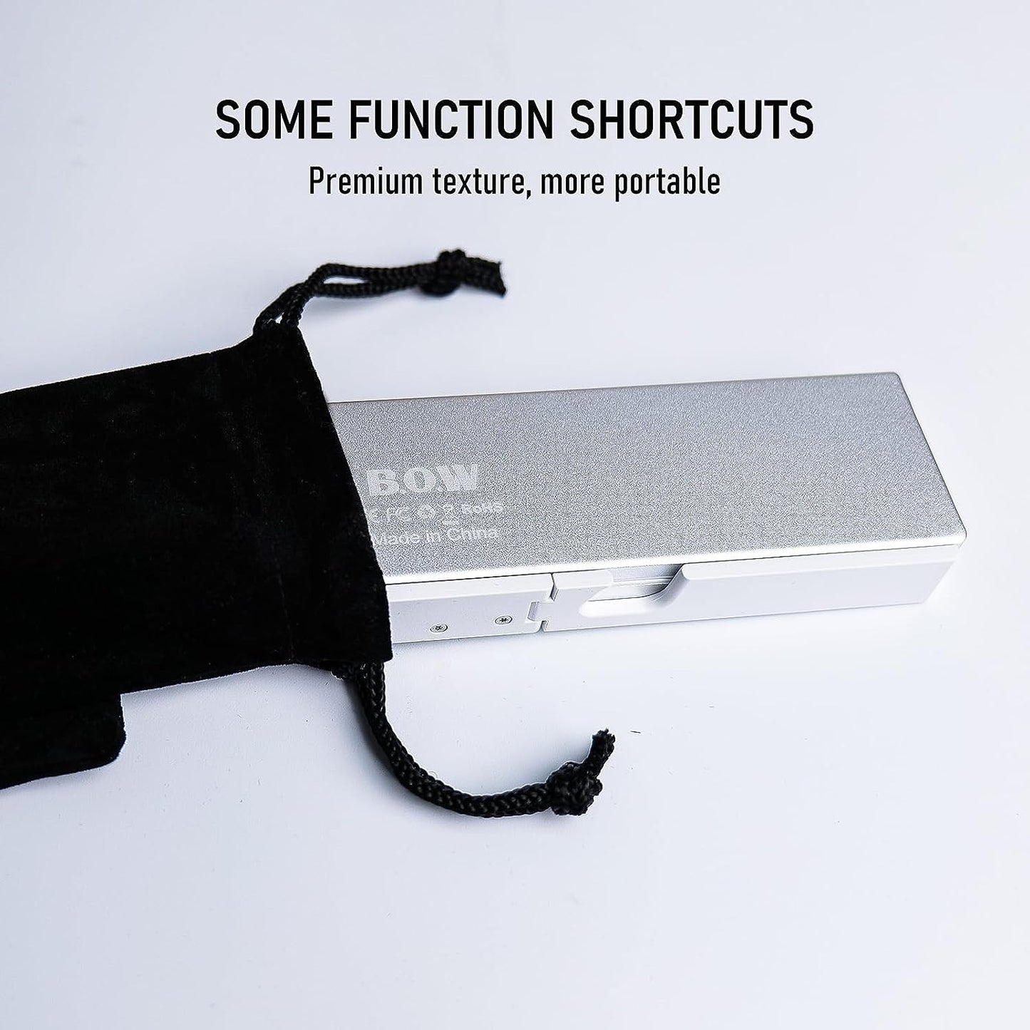 Foldable Bluetooth Keyboard with Magnetic Stand Aluminum Alloy Mini Folding Keyboard Rechargeable Keyboard for Tablet,iPad