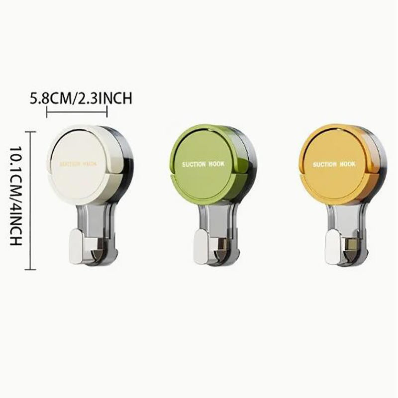1PC Suction Cup Hook Reusable Stronge Vacuum Bathroom Suction Cup Hooks Waterproof Towel Rack Clothes Hanger Hook Accessory