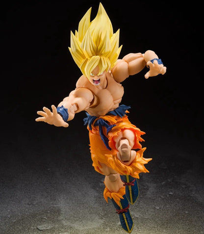 Dragon Ball Z Son Goku SSJ Battle Damage Legendary Super Saiyan Action Figure Model Toys Joint Movable Doll Christmas Present