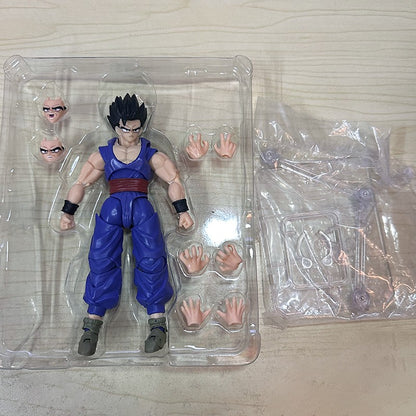 Shf Dragon Ball Son Gohan Besta Action Figure PVC Boneco Colecionável Articulado Anime 17cm Super Saiyajin Gohan Brinquedo Modelo de Presente