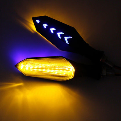 2 Peças de Pisca-pisca LED Universal para Moto Luz Âmbar Indicador de Seta Luzes Intermitentes