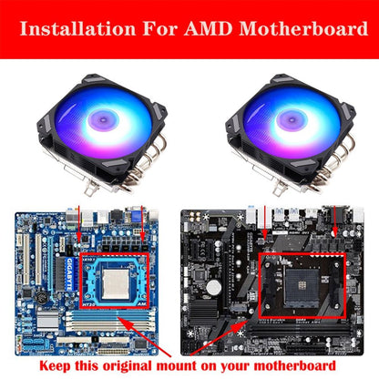 CPU Radiator Fan Low Profile Cooler Pwm 4pin 120mm LGA 1150 1151 1155 1156 1200 1700 2011 V3 X79 X99 AM3 AM4 Ultra Slim RGB ARGB