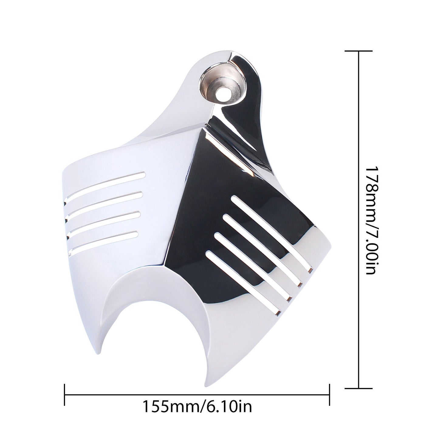 Mptprcycle Chrome Twin Horn Cover Cowbell For Harley Big Twins V-Rods 1992-2020