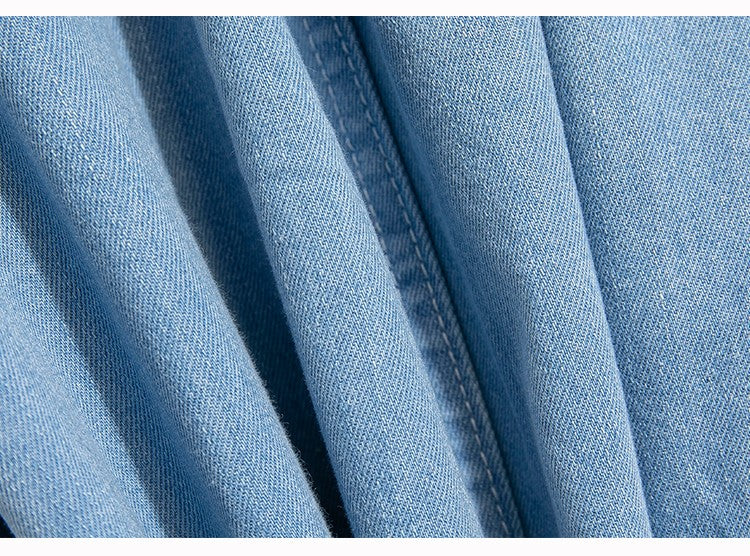 Plus Size Denim Skirt Women Summer 2025 New Korean Style High Waist A Line Pleated Long Jean Skirt Casual Women Maxi Skirt