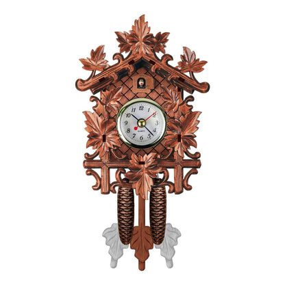 Bird Time Bell Swing Alarm Watch Imitation Wood Style With Easy-to-Read Dials Cuckoo Clock CM012