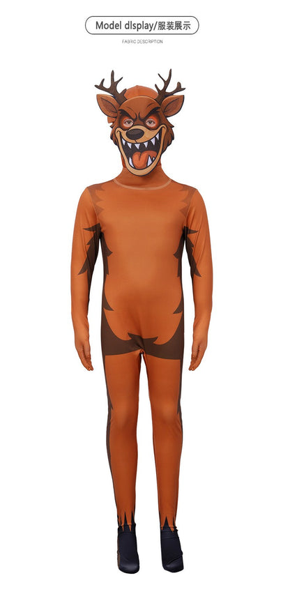 Game 99 Nights in The Forest Owl Monster The Ram Costume Adult Secret The Horror Deer VS Owl Costumes Cartoon Animal Dressing