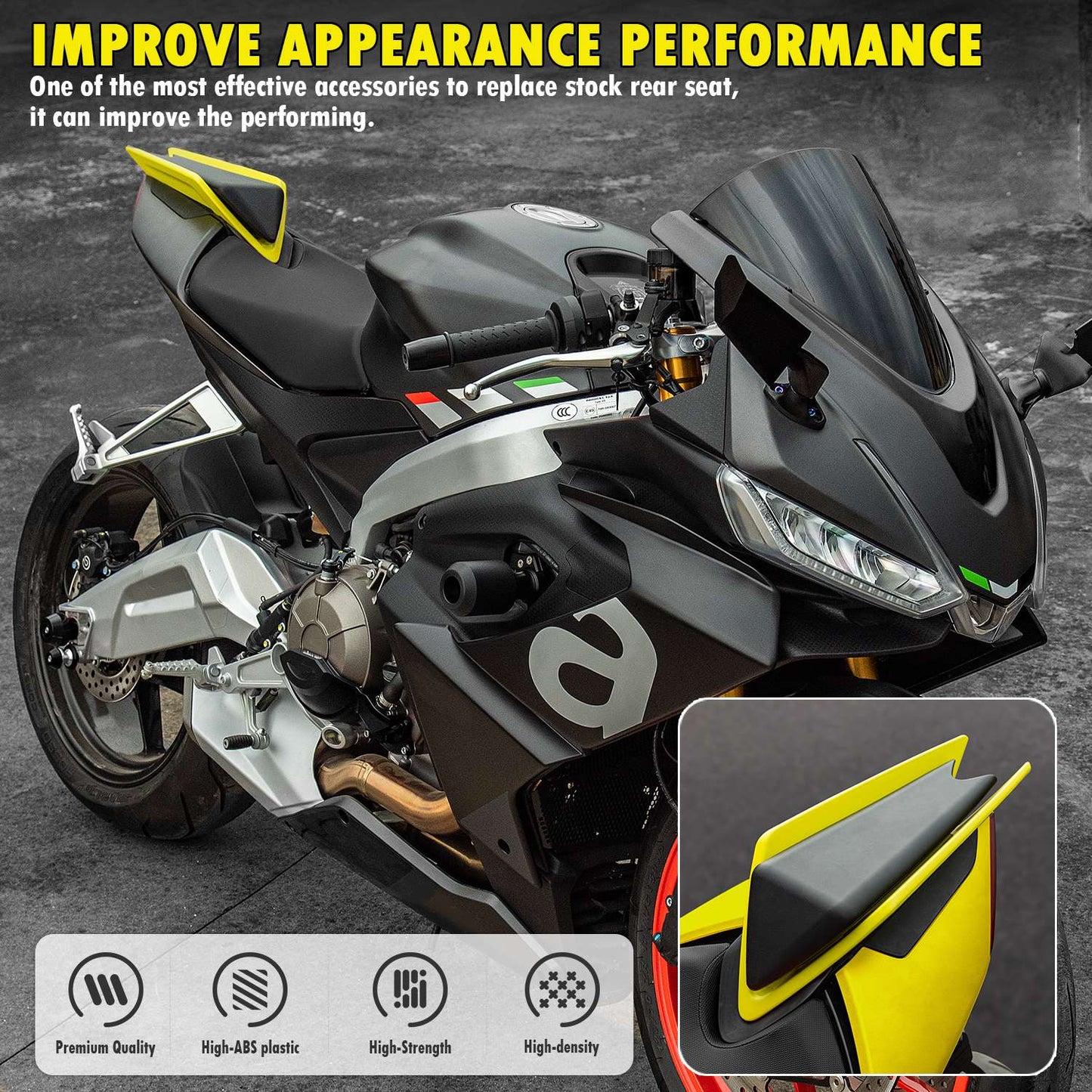 Para Aprilia RS660 Tuono660 RSV4 RS Tuono 660 Capa de Banco Traseiro de Moto Solo seat Cowl Pillion Carenagem 2020 2021 2022 2023 2024