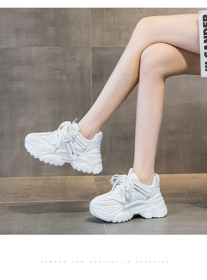 Women's Shoes Casual Shoes Spring Sneakers Platform Woman-shoes Tennis Female Fashion Thick Sole 2024 Roses Trainers Increased I