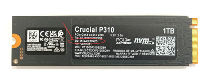 Crucial P3 Plus 1TB 2TB PCIe Gen4 NVMe M.2 SSD Interno (Pacote OEM) & Crucial NVME 2280 P310 1TB SSD & Crucial T500 1TB