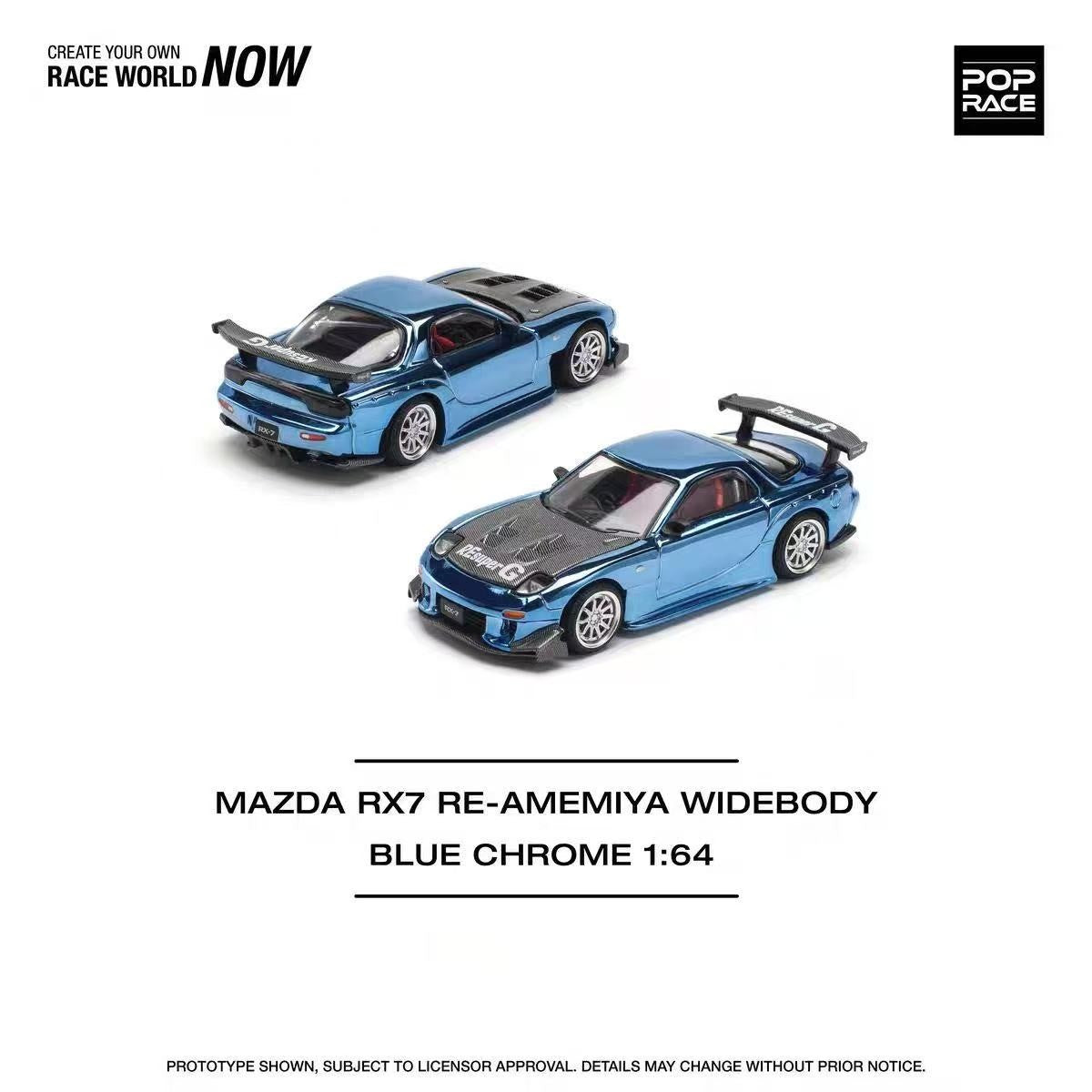 POP RACE 1/64 Porsche RWB Skyline GTR PANDEM DATSUN Mazda RX7 Toyota Coleção de Carros Miniatura de Liga Fundida em Vitrine