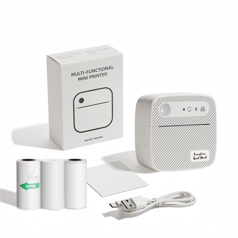 DOLEWA B3 Portable Mini Printers Wireless Bluetooth Inkless Sticker Maker Printer Tag Price Machine for Office School Kitchen