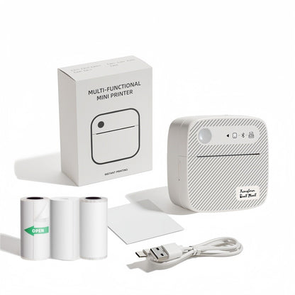 DOLEWA B3 Portable Mini Printers Wireless Bluetooth Inkless Sticker Maker Printer Tag Price Machine for Office School Kitchen