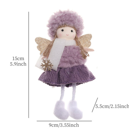 2024 New Year Gift Cute Christmas Angel Doll Xmas Tree Ornament Noel Deco Christmas Decoration for Home Natal Navidad 2023 Decor